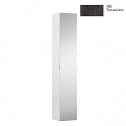 Шкаф-колонна Space 30х30х170 см, темный вяз, 4 стеклянные полки, зеркальная дверца, реверсивная установка двери, подвесной монтаж 4.1090.1.160.103.1 Laufen